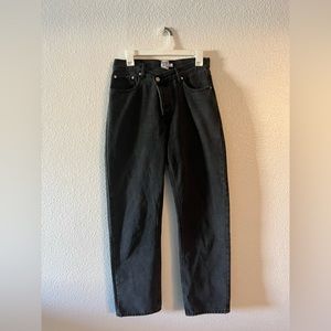 Black Princess Polly Button Fly Jeans